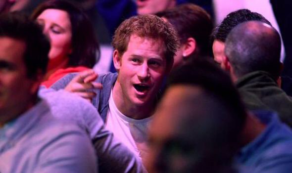Prince Harry at the William Hill PDC WOrld Darts Championships 2015