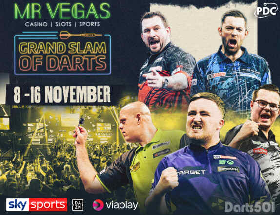 Grand Slam of Darts Nov 8-16, 2025