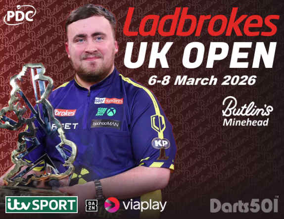 PDC UK Open March 6-8, 2026