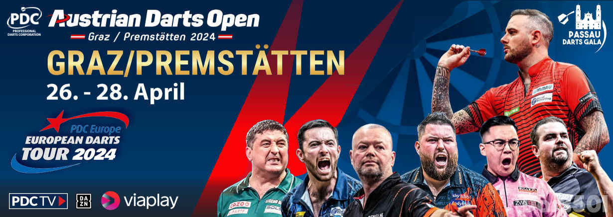 PDC European Darts Tour 5 - Austrian Darts open, April 26-28, 2024