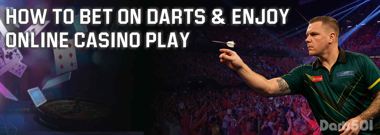 A professional darts player throwing during the World Darts Championship with a focused crowd in the background. 