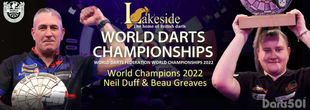 Lakeside World Championship 2022 - World Champions Neil Duff and Beau Greaves
